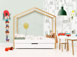 Bopita Liam huisbed 80x160 - Wit/Naturel