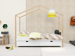 Bopita Liam huisbed 90x200 - Wit/Naturel