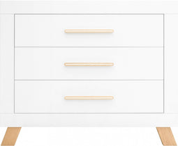 Bopita Lisa Commode Met 3 Laden - Wit/Naturel