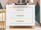 Bopita Lisa Commode Met 3 Laden - Wit/Naturel