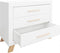 Bopita Lisa Commode Met 3 Laden - Wit/Naturel