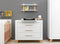 Bopita Lisa Commode Met 3 Laden - Wit/Naturel