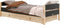 Bopita Lucas bed 90x200 - Mat Zwart/Naturel