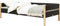 Bopita Lucas bedbank 90x200 - Mat Zwart/Naturel