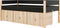 Bopita Lucas compactbed 90x200 met 3 opbergbakken - Mat Zwart/Naturel