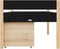 Bopita Lucas compactbed 90x200 met 3 opbergbakken - Mat Zwart/Naturel