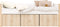 Bopita Lucas compactbed 90x200 met 3 opbergbakken - Wit/Naturel