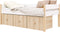 Bopita Lucas compactbed 90x200 met 3 opbergbakken - Wit/Naturel