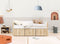 Bopita Lucas compactbed 90x200 met 3 opbergbakken - Wit/Naturel