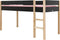 Bopita Lucas halfhoogslaper 90x200 - Mat Zwart/Naturel