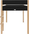 Bopita Lucas halfhoogslaper 90x200 - Mat Zwart/Naturel
