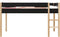 Bopita Lucas halfhoogslaper 90x200 - Mat Zwart/Naturel