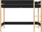 Bopita Lucas hoogslaper 90x200 - Mat Zwart/Naturel