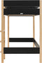 Bopita Lucas hoogslaper 90x200 - Mat Zwart/Naturel