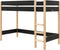 Bopita Lucas hoogslaper 90x200 - Mat Zwart/Naturel