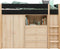 Bopita Lucas hoogslaper 90x200 met opbergkasten - Mat Zwart/Naturel