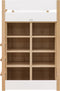 Bopita Lucas hoogslaper 90x200 met opbergkasten - Wit/Naturel