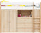 Bopita Lucas hoogslaper 90x200 met opbergkasten - Wit/Naturel