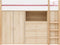 Bopita Lucas hoogslaper 90x200 met opbergkasten - Wit/Naturel