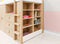 Bopita Lucas hoogslaper 90x200 met opbergkasten - Wit/Naturel