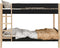 Bopita Lucas stapelbed 90x200 - Mat Zwart/Naturel
