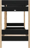 Bopita Lucas stapelbed 90x200 - Mat Zwart/Naturel