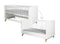 Bopita Lynn bedbank 70x140 - Wit/Naturel