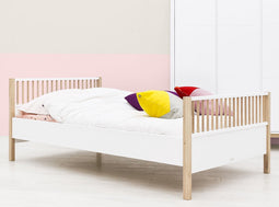 Bopita Mika twinbed 120x200 - Wit/Eiken
