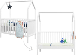 Bopita My First House Bedbank - 70x140 cm. - Wit
