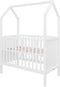 Bopita My First House Ledikant - 60x120 cm. - Matte Black