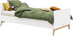 Bopita Paris bed 90x200 - Wit/Eiken