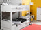 BOPITA - STAPELBED RECHTE TRAP 90x200 - COMBIFLEX - WIT