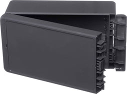 Bopla Bocube B 221309 ABS-7024 96035234 Wandbehuizing, Installatiebehuizing 125 x 231 x 90 ABS Grafietgrijs (RAL 7024)