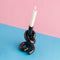 Geknoopte Kandelaar Zwart / Knotted Candleholder Black | Dutch Design kandelaar Werkwaardig.