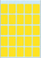 HERMA - Etiket herma 3661 15x20mm geel 125 stuks