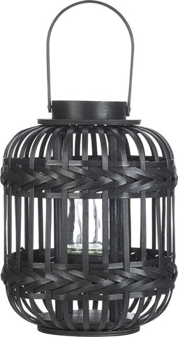 BORACAY - Lantaarn - Zwart - 30 cm - Bamboe