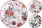 Bord 19cm porselein 2ass kerst