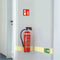 Bord brandblusser pictogram ISO 7010 200 x 200 mm
