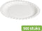 Bord karton rond wit 18 cm