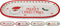 Bord ovaal kerst 255mm 2ass kerstversiering