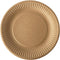 Bord pure, rond, bruin, diameter 19 cm, uit karton, pak van 20 stuks