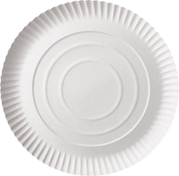 Bord pure, rond, wit, diameter 236 cm, uit karton, pak van 100 stuks