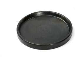 Bord - The Terracotta Burned Plate - Zwart - S