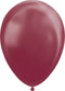 Bordeaux rode ballonnen metallic 30cm | 10 stuks