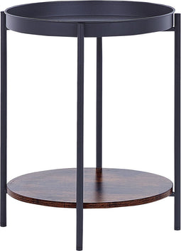 BORDEN - Bijzettafel - Zwart - IJzer