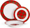 Borden NEW BONE tartan - set van 18 stuk - 3 verschillende borden