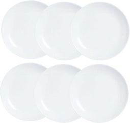 Bordenset Luminarc Diwali 6 pcs Wit Glas (19 cm)