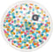 Bordjes met Stippen 22,5cm, 4st.