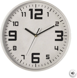 Bordsklocka Atmosphera Zilverkleurig Polypropyleen Ø 30 cm