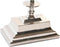 Bordsklocka DKD Home Decor 23 x 8 x 30 cm Zilverkleurig Aluminium